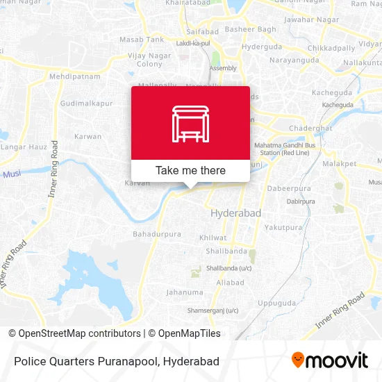 Police Quarters Puranapool map