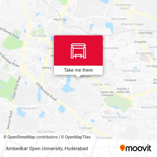 Ambedkar Open University map