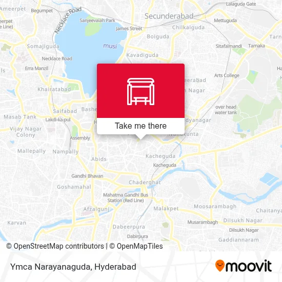 Ymca Narayanaguda map