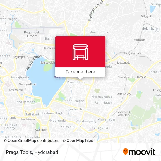 Praga Tools map