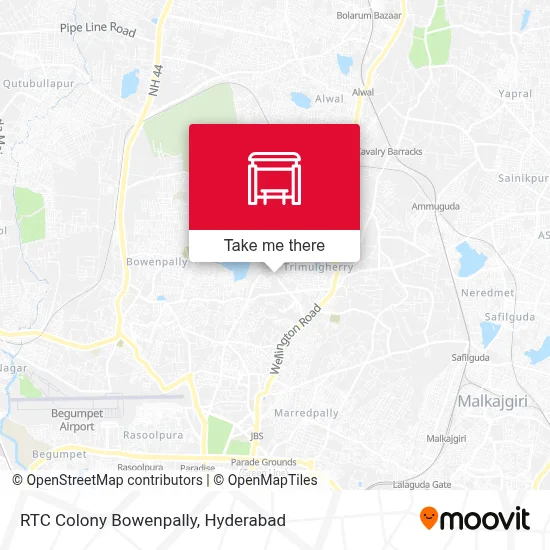 RTC Colony Bowenpally map