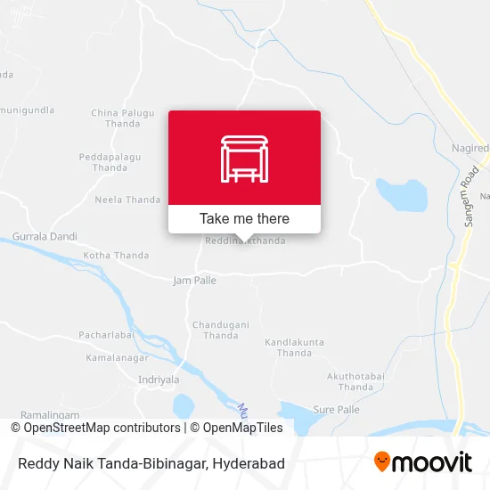 Reddy Naik Tanda-Bibinagar map