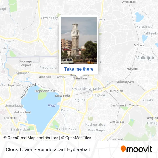 Clock Tower Secunderabad map