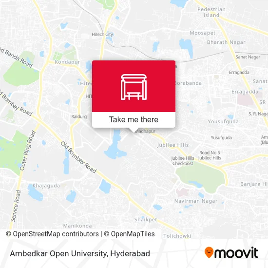 Ambedkar Open University map