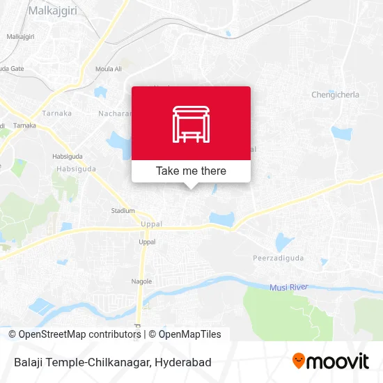Balaji Temple-Chilkanagar map