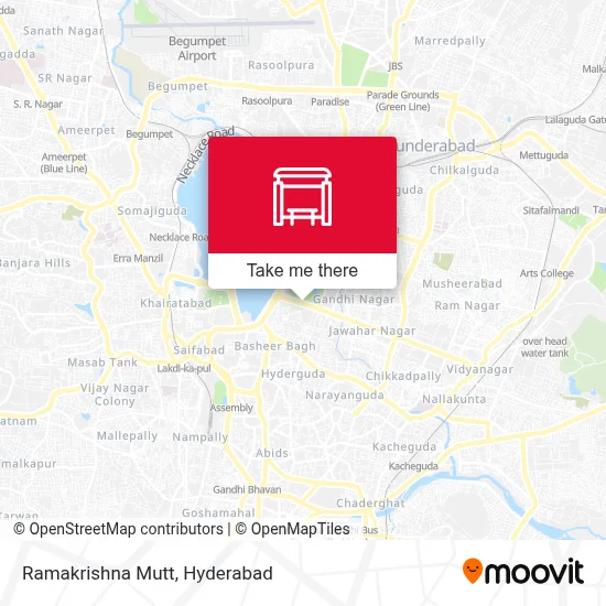 Ramakrishna Mutt map