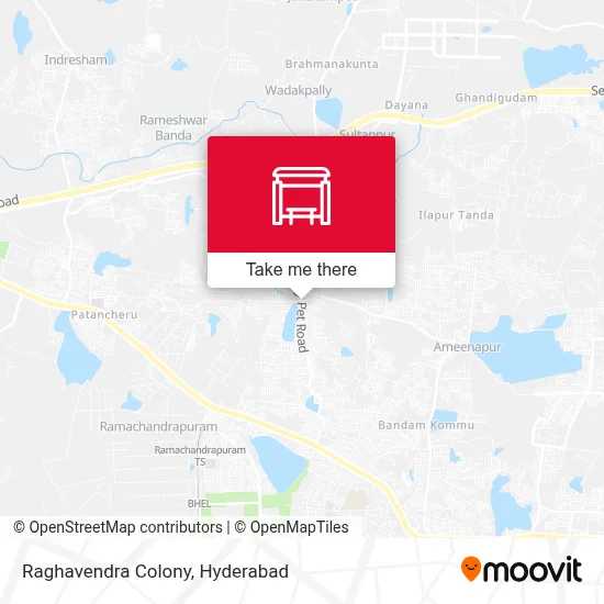 Raghavendra Colony map