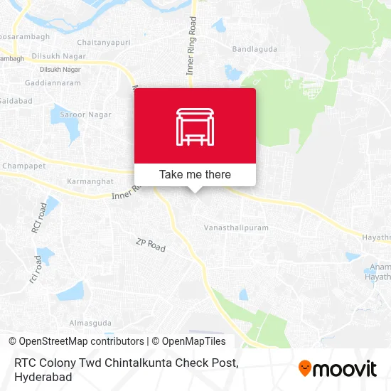 RTC Colony Twd Chintalkunta Check Post map