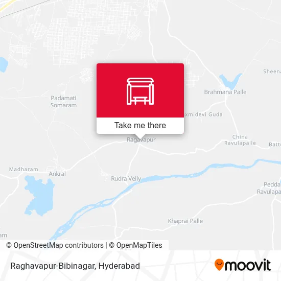 Raghavapur-Bibinagar map