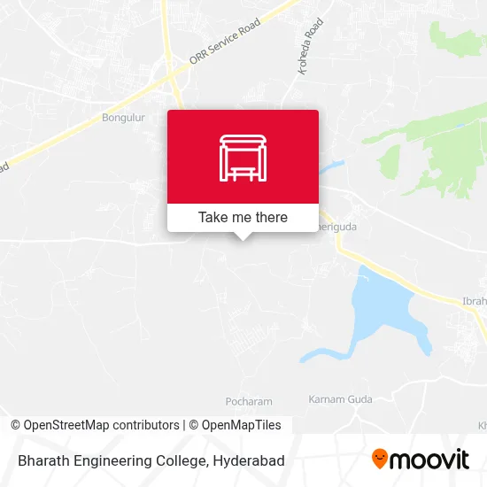Bharath Engineering College map