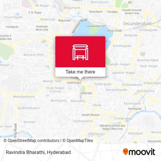 Ravindra Bharathi map