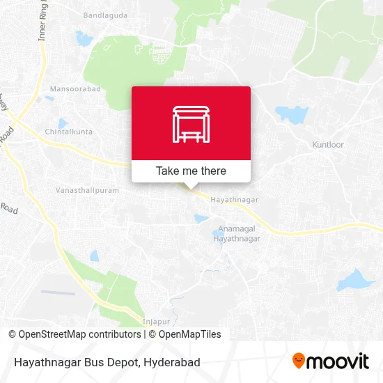 Hayathnagar Bus Depot map