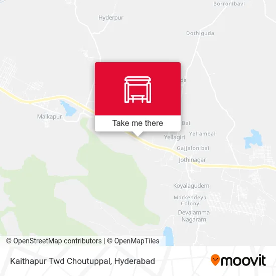 Kaithapur Twd Choutuppal map