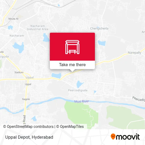Uppal Depot map