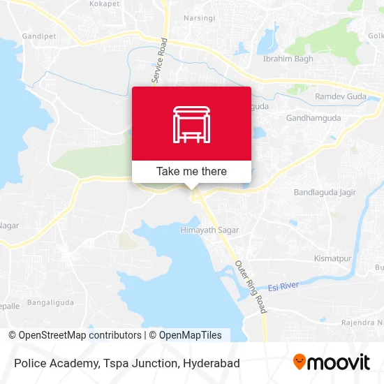 Police Academy, Tspa Junction map