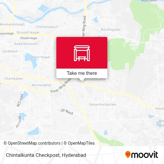 Chintalkunta Checkpost map