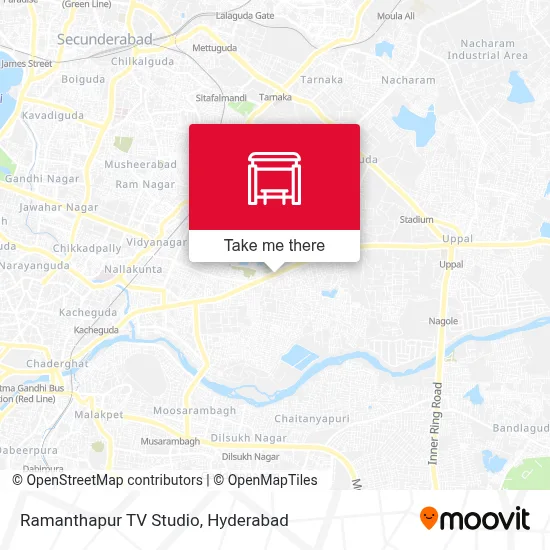 Ramanthapur Tv Studio map
