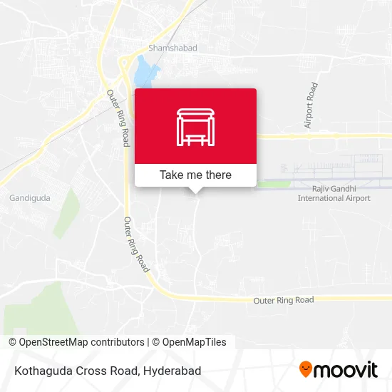 Kothaguda Cross Road map
