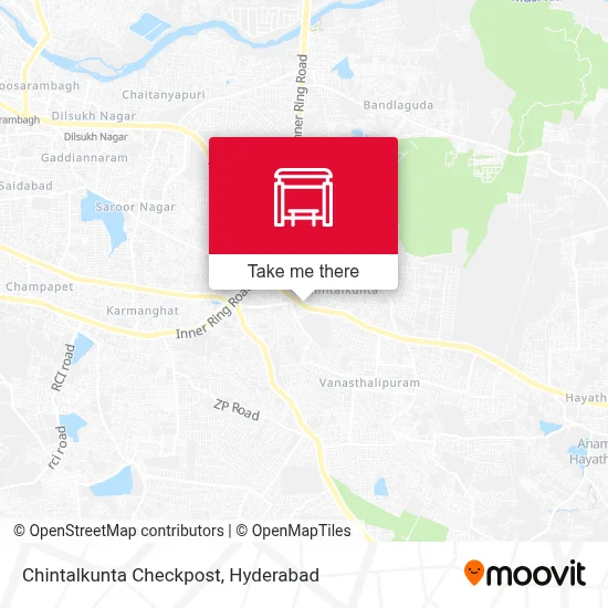 Chintalkunta Checkpost map