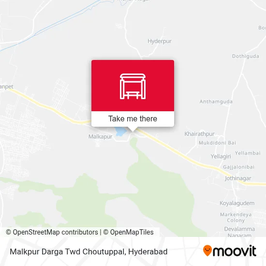 Malkpur Darga Twd Choutuppal map
