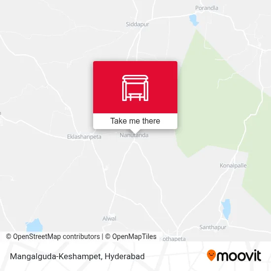 Mangalguda-Keshampet map