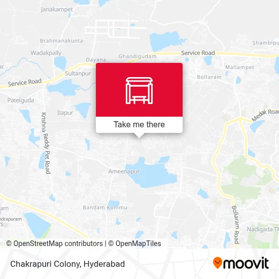 Chakrapuri Colony map