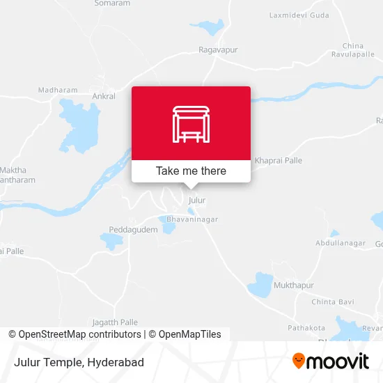 Julur Temple map