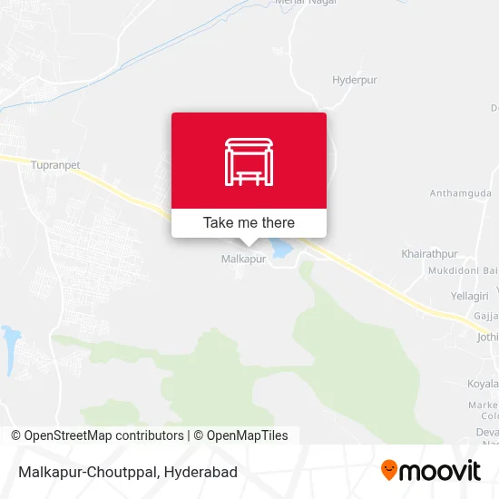 Malkapur-Choutppal map