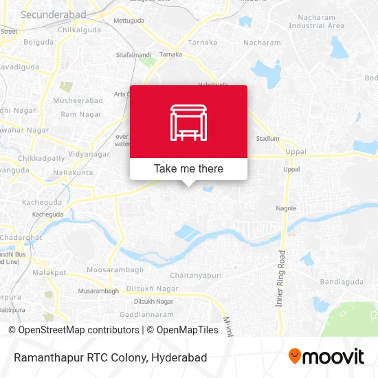 Ramanthapur RTC Colony map