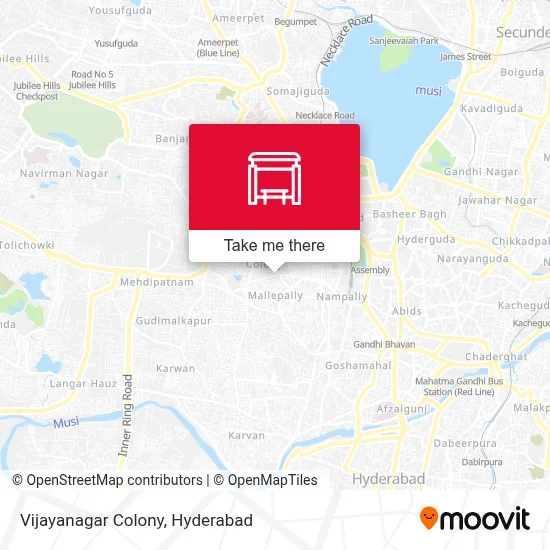 Vijayanagar Colony map
