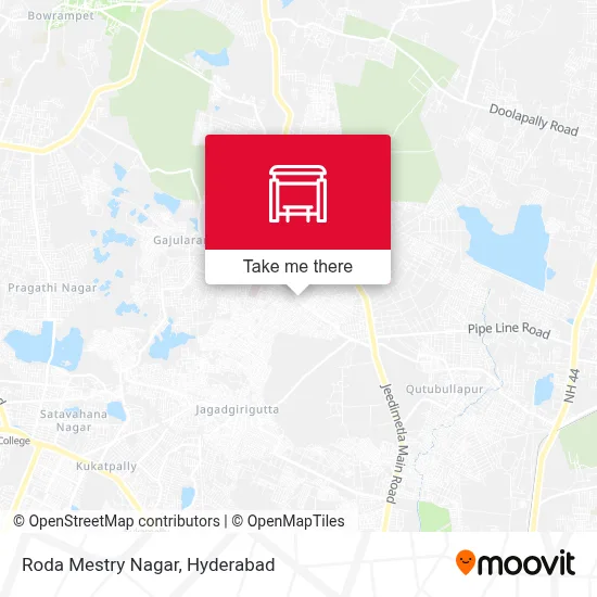 Roda Mestry Nagar map