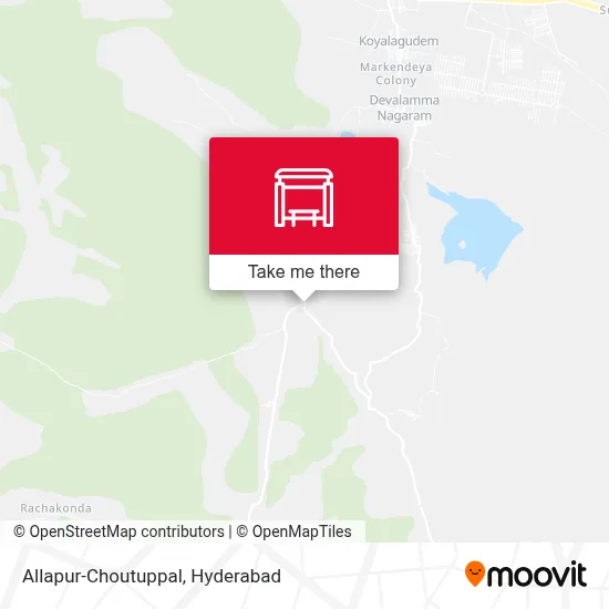 Allapur-Choutuppal map