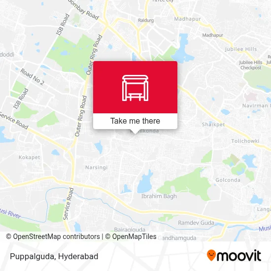 Puppalguda map