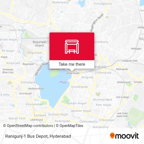 Ranigunj-1 Bus Depot map