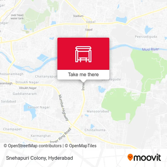 Snehapuri Colony map