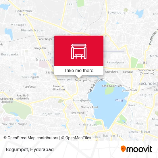 Begumpet map