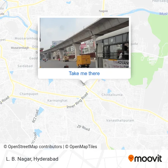L. B. Nagar map