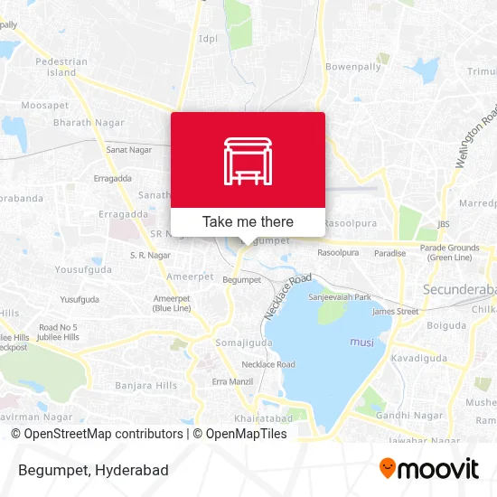 Begumpet map