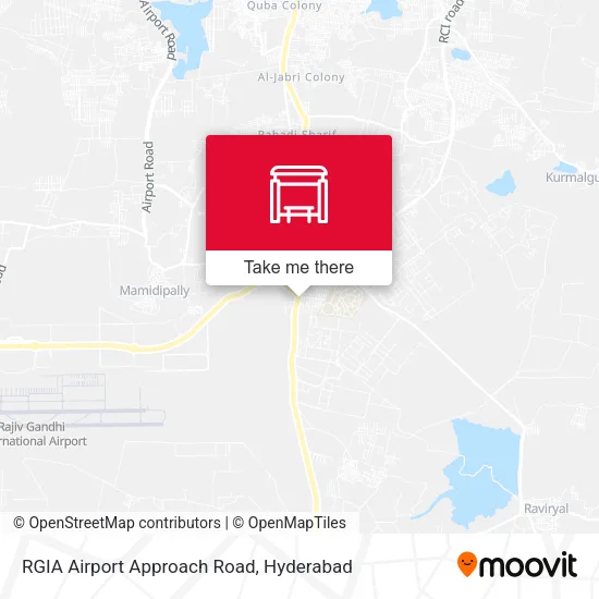 RGIA Airport Approach Road map