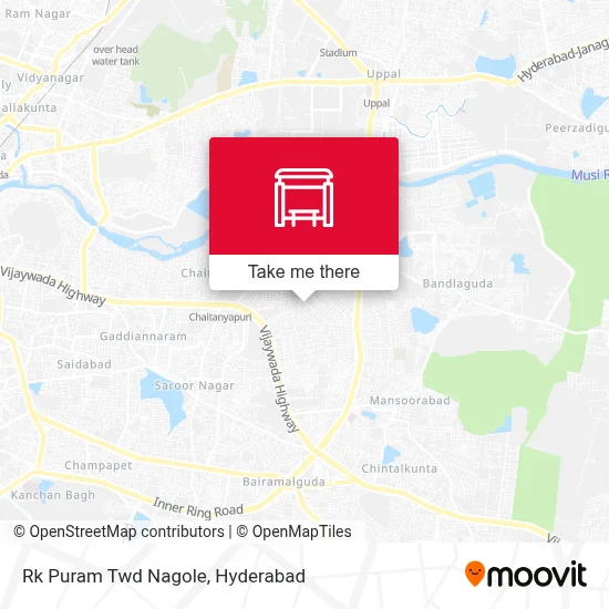 Rk Puram Twd Nagole map