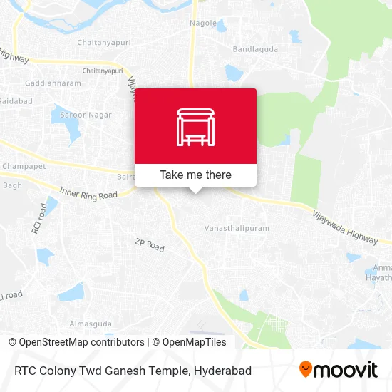 RTC Colony Twd Ganesh Temple map