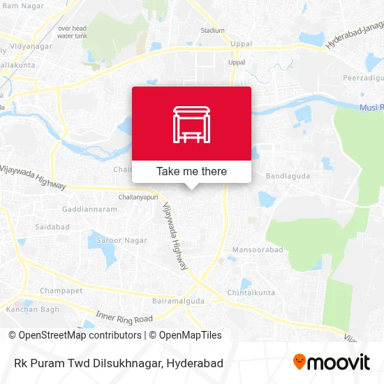 Rk Puram Twd Dilsukhnagar map
