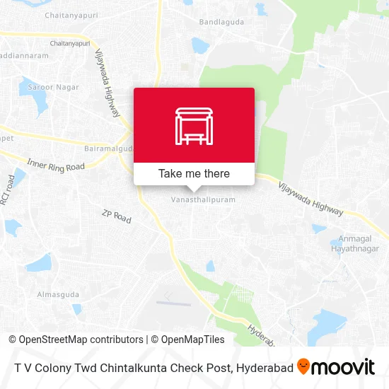 T V Colony Twd Chintalkunta Check Post map