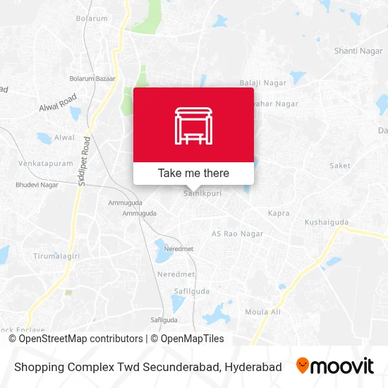 Shopping Complex Twd Secunderabad map