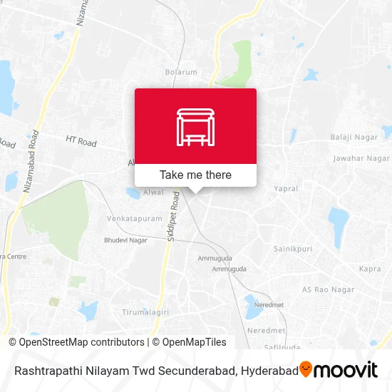 Rashtrapathi Nilayam Twd Secunderabad map