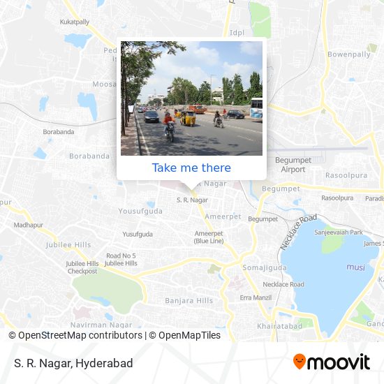 Sr Nagar Hyderabad Map How To Get To S R Nagar In Hyderabad By Bus, Metro Or Train?