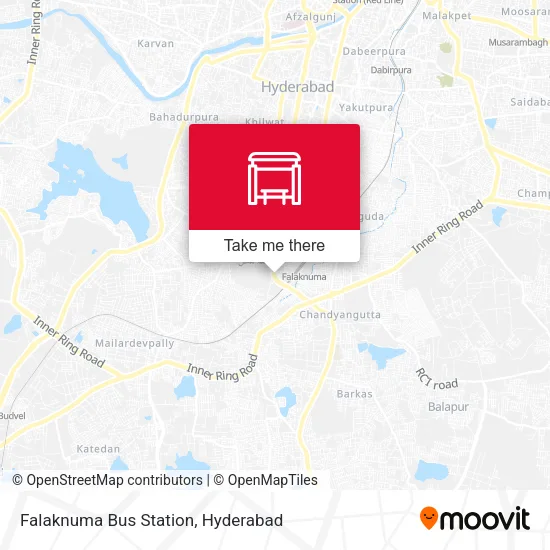 Falaknuma Bus Station map