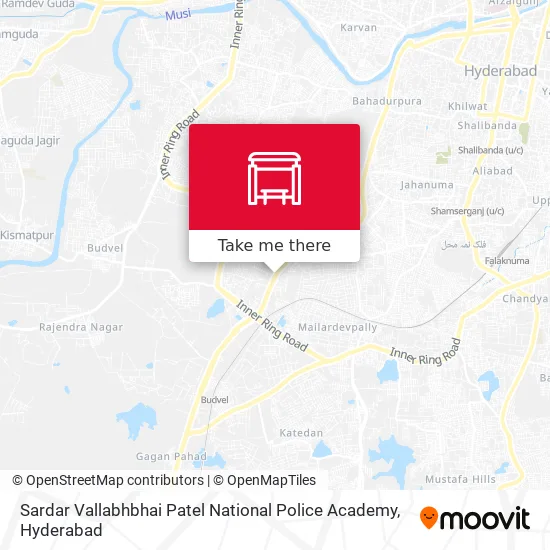 Sardar Vallabhbhai Patel National Police Academy map
