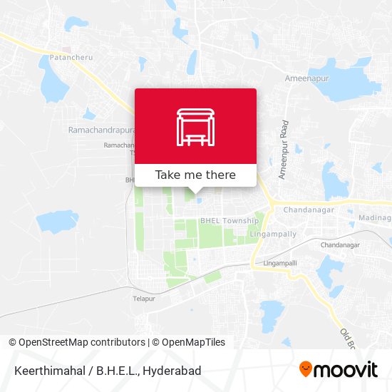 Keerthimahal / B.H.E.L. map