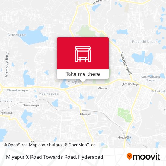 Miyapur X Road Towards Road map